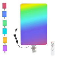 Прямокутна світлодіодна RGB лампа з пультом PM-48 портативне кольорове відеосвітло 44х29cм для зйомок
