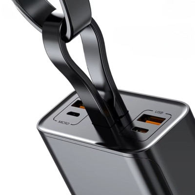 Повербанк 30000 mAh з дисплеєм Зовнішній акумулятор Joko J41 зарядний пристрій USB Type-C Lightning для телефону