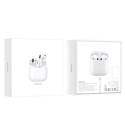 Беспроводные наушники Hoco EW03 Plus сенсорные Bluetooth гарнитура с кейсом для телефона