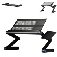 Складаний столик трансформер для ноутбука Laptop Table Т9 Металевий стіл-підставка багатофункціональний