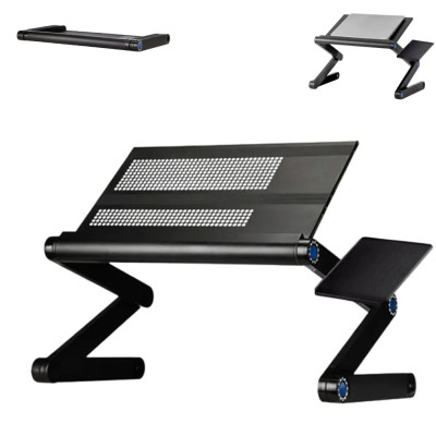 Складаний столик трансформер для ноутбука Laptop Table Т9 Металевий стіл-підставка багатофункціональний