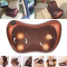 Массажная подушка для шеи и спины 8 шариков Massage pillow Роликовый массажер подушка для тела с ик подогревом