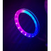 Кільцева лампа світлодіодна 3D RGB 33 см кольорова двостороння LED Селфі кільце для фото блогерів від usb