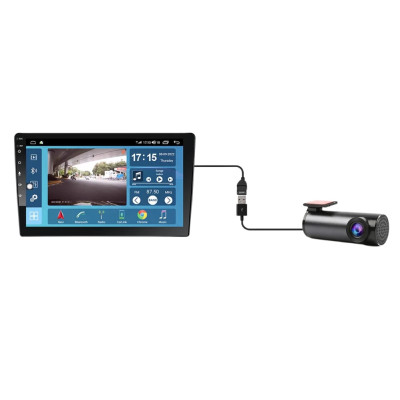 Відеореєстратор автомобільний USB DVR W7 на лобове скло для підключення до Android магнітолі