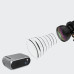 Портативний міні проектор Projector LED YG320 Mini сірий з динаміком для дому лед проектор кишеньковий домашній