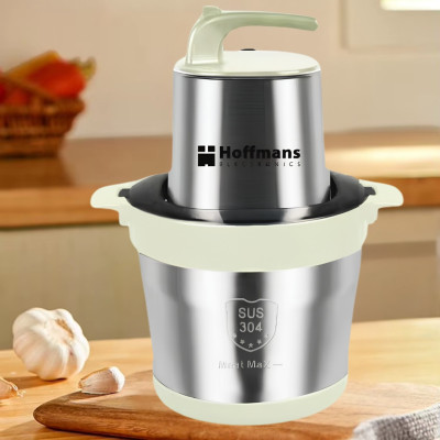 Измельчитель универсальный Hoffmans Electronics НМ-8875 с металлической чашей 5л электрический чоппер 4800Вт Зелёный
