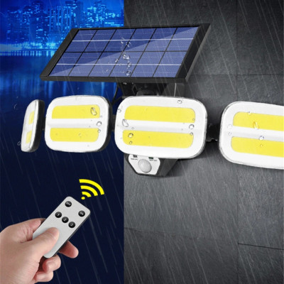 Вуличний прожектор із сонячною панеллю KXK601 Solar 240COB світлодіодний ліхтар із датчиком руху та пультом ДУ