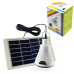 Лампа акумуляторна Solar Led Light GR 020 світильник із сонячною панеллю ліхтар світлодіодний на гачку