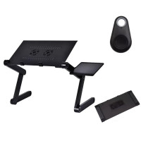 Столик трансформер для ноутбука набор с GPS трекером Laptop Table T8 Портативный складной с вентилятором