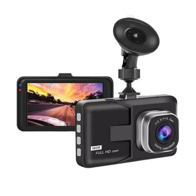 Автомобільний відеореєстратор Vehicle BlackBOX DVR FullHD з дисплеєм та нічним баченням реєстратор від прикурювача