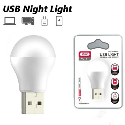 Usb лампа світлодіодна XO Y1 портативний міні світильник для повербанка ноутбука