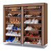 Тканинна шафа складна полиця для зберігання взуття органайзер Shoe Cabinet каркасний стелаж у передпокій