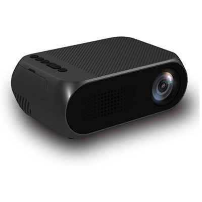 Портативний міні проектор для будинку Projector LED YG320 чорний з динаміком домашній лід проектор