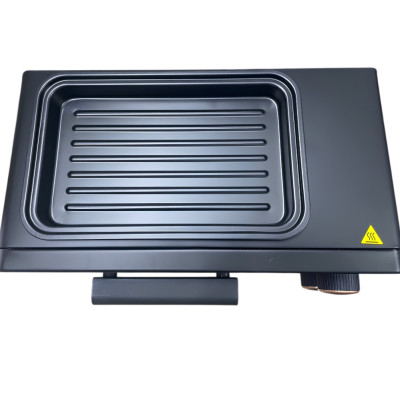Настільна електрична міні духовка 2в1 HM-748 Hoffmans Electronics електропіч гриль 800W з таймером для дому