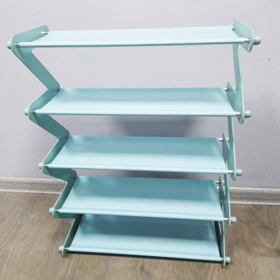 Органайзер полиця для взуття компактний стійка складна Shoe Rack YH 8802 5 зберігання речей та взуття