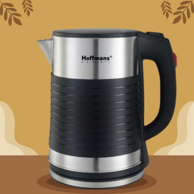 Електрочайник 2,5 л металевий Hoffmans Electronics HM-2545 Електричний чайник для дому 2000W Чорний