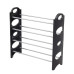 Органайзер полиця для взуття стелаж shoe rack складана стійка підставка чорна шафа для взуття