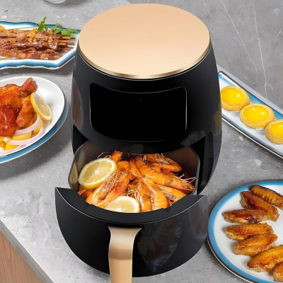 Аерофритюрниця безмасляна сенсорна Hoffmans HM-6018 мультипіч 2400W на 6л з таймером та знімною чашею