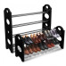 Органайзер полиця для взуття стелаж shoe rack складана стійка підставка чорна шафа для взуття