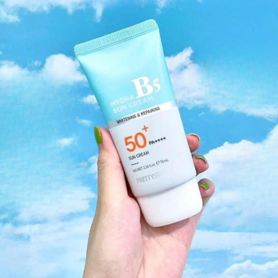 Крем сонцезахисний з ефектом відбілювання Prettyskin Hydra В5 Sun Cream SPF 50+