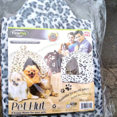 Переносний будиночок Pet Hut м'які лежаки для котів та собак будка для домашніх вихованців