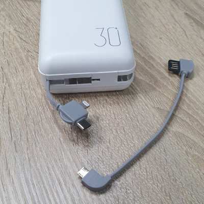 Powerbank Портативний Повербанк Veron 30000 mAh Micro Type С Lightning Пауэрбанк для зарядки телефону