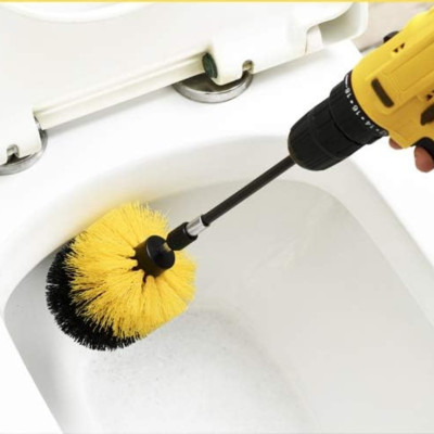 Набор щеток насадок на дрель Drill Brush для химчистки авто и уборки на шуруповерт