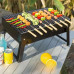 Переносний мангал чемодан складний BBQ портативний барбекю гриль з решіткою для пікніка
