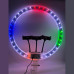 Кільцева лампа світлодіодна 3D RGB 45 см кольорова двостороння LED Селфі кільце для фото блогерів