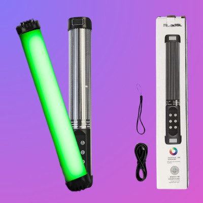 Акумуляторна Led лампа стік різнокольорова RL-30SL бездротове RGB відеосвітло для фото та відеозйомок