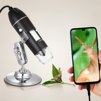 Електронний мікроскоп із підсвічуванням USB Цифровий мікроскоп для паяння телефону зі збільшенням 1600х Кишеньковий