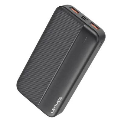Power bank 20000 mAh LENYES зовнішній акумулятор універсальний зарядний пристрій повербанк тайп сі та юсб