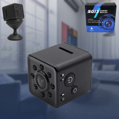 Міні камера з нічною відеозйомкою SQ13 WiFi HD 1080 З водонепроникним боксом Бездротова прихована