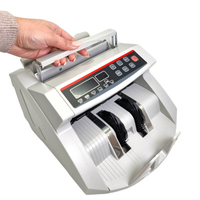Рахункова машинка Детектор валют Bill Counter 2108 UV MG з подвійною детекцією та регулюванням швидкості Сіра