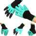 Гумові рукавички з кігтями для саду та городу Garden Genie Gloves Рукавички граблі садові