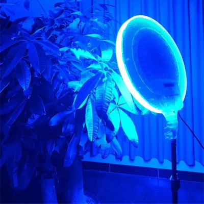 Кругла світлодіодна лампа 33см кольорова із пультом RGB-LED Fill Light GS-330 портативна лампа для фото та відео