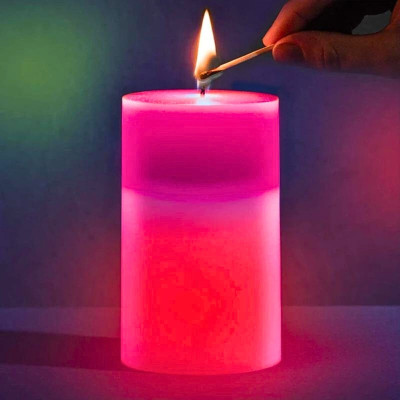 Воскова свічка з підсвічуванням світлодіодна хамелеон Candled Magic LED міняюча колір магічна декоративна