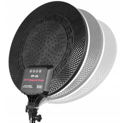 Світлодіодна кругла лампа 45см з пультом LED Fill Light PF-45 портативне відеосвітло для фото та відеозйомки