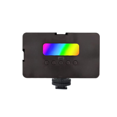 Бездротове камерне відеосвітло AY-96JSSR акумуляторна міні LED лампа RGB з прищіпкою для фото та відео