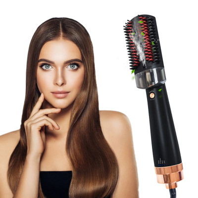 Фен щітка Hair Steam Brush 3в1 Електричний гребінець для укладання та випрямлення прасок плойка стайлер