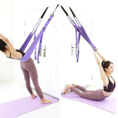 Резинка гамак для аеройоги повітряної гімнастики Air Yoga rope полотно для прапор йоги розтяжка та тренування м'язів