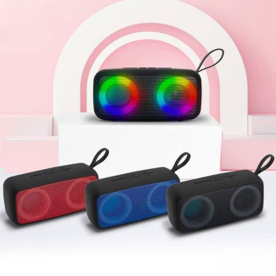 Портативна музична Bluetooth колонка NB-051 Бездротова з RGB підсвічуванням та FM радіо
