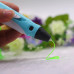 3D Ручка для дітей 3Д ручка 3 покоління з дисплеєм LCD Pen 3 жовта Набір з Еко Пластиком та трафаретом