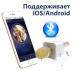 Мікрофон караоке дитячий бездротовий Q7 Золото Gold USB Bluetooth з чохлом Іграшка мікрофон з динаміком