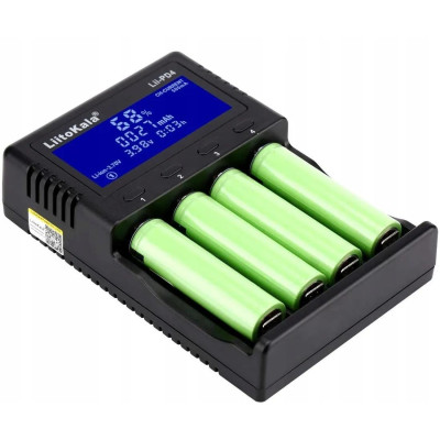 Зарядний пристрій LiitoKala Lii-PD4 для акумуляторів Li Ion Ni MH Ni Cd LiFePO4 дисплей LCD 4 канали