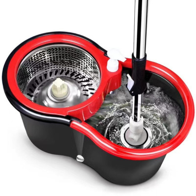 Швабра с ведром Spin Mop с автоматическим отжимом и полосканием турбо швабра лентяйка с центрифугой
