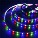 Світлодіодна Led стрічка Strip RGB 5 м 2835 з пультом та перехідником світлодіодне освітлення на самоклейці
