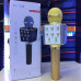 Мікрофон караоке для дітей бездротовий USB Bluetooth Іграшка мікрофон з колонкою Wster WS-1688 Рожевий Rose