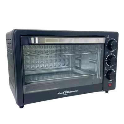 Настільна електрична духовка 3400W Gold Diamond TK09908 міні піч з таймером для дому