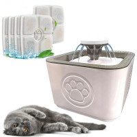 Фонтан напувалка з п'ятьма змінними фільтрами Pet Water FOUNTAIN для собак та котів автоматична